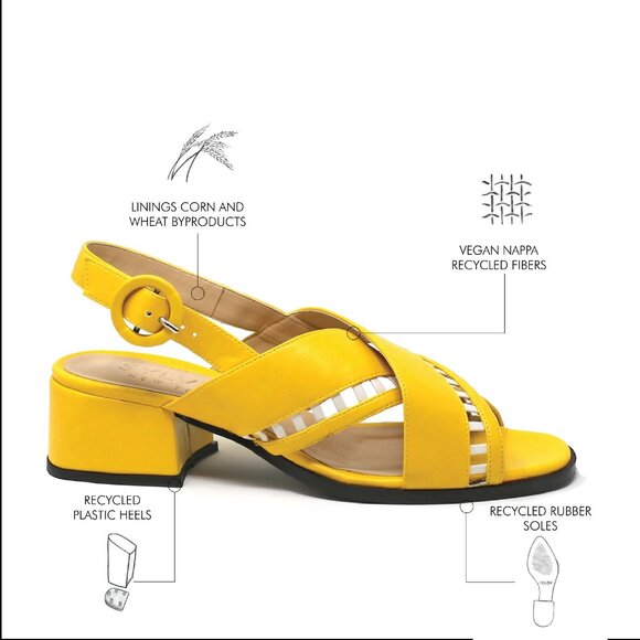 Sylven New York Simone Sandal - Yellow + White (US 11.5) - Picture 6 of 6